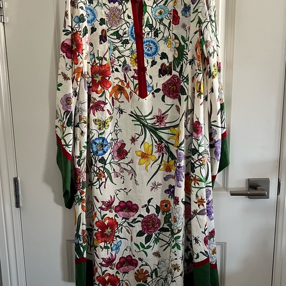 NWT - Gucci Caftan Linen Dress - Size 38 - Picture 7 of 13